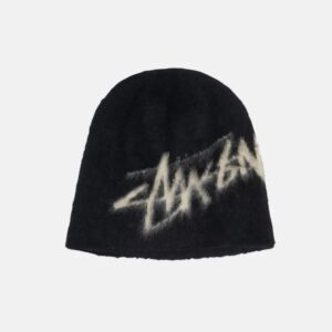 Stussy Brushed Skullcap Black Stussy Beanie