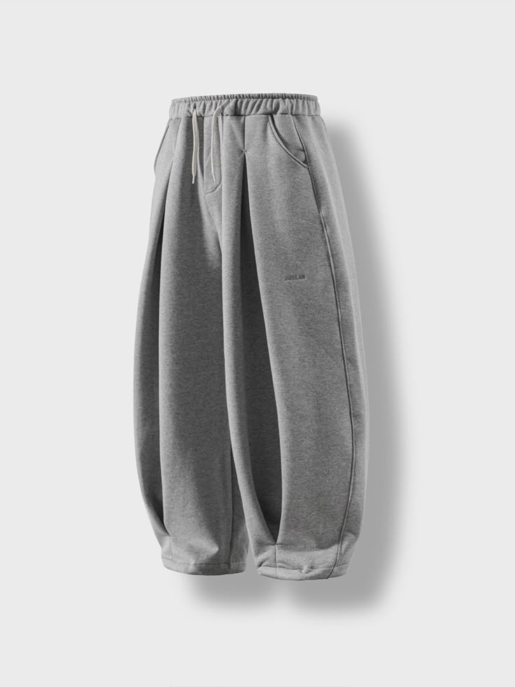 Valley Pintuck Balloon Sweat Pant – Melange Gray